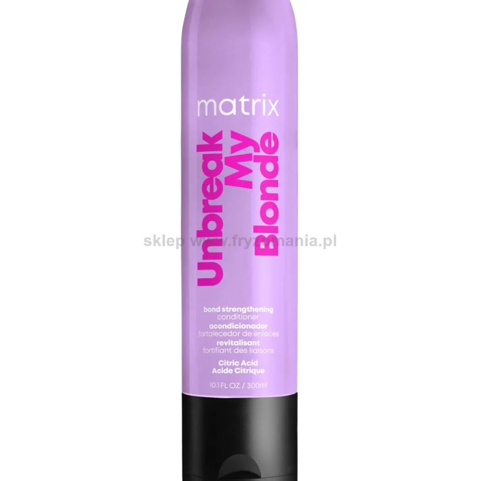 Matrix Unbreak My Blonde - zestaw wzmacniający włosy rozjaśniane kuracja 150ml, szampon 300ml i odżywka 300ml