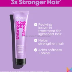 Matrix Unbreak My Blonde - zestaw wzmacniający włosy rozjaśniane kuracja 150ml, szampon 300ml i odżywka 300ml