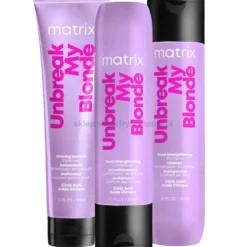 Matrix Unbreak My Blonde - zestaw wzmacniający włosy rozjaśniane kuracja 150ml, szampon 300ml i odżywka 300ml