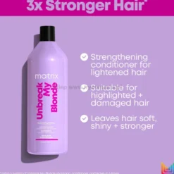 Matrix Unbreak My Blonde - zestaw wzmacniający do włosów rozjaśnianych szampon i odżywka 2x1000ml