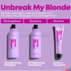 Matrix Unbreak My Blonde - zestaw wzmacniający do włosów rozjaśnianych szampon i odżywka 2x1000ml