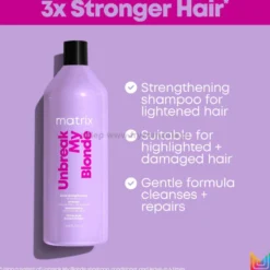 Matrix Unbreak My Blonde - zestaw wzmacniający do włosów rozjaśnianych szampon i odżywka 2x1000ml