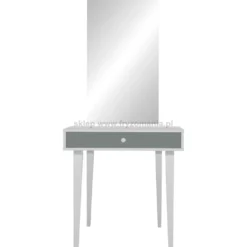 Mila Linea II Central konsoleta fryzjerska dwustanowiskowa, płyta laminowana
