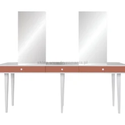 Mila Linea IV Central konsoleta fryzjerska czterostanowiskowa, płyta laminowana