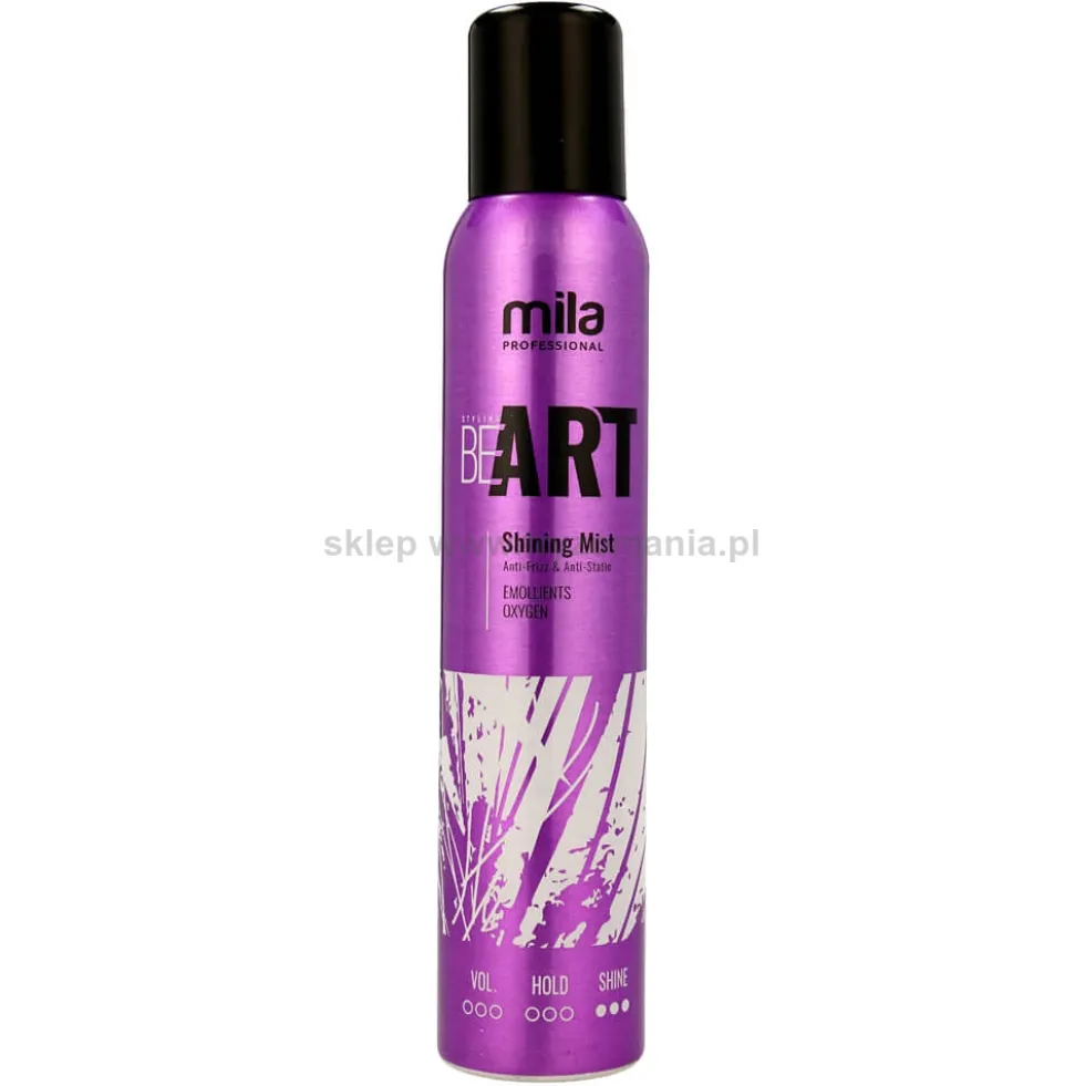 Mila Professional Be Art Shining Mist, spray nabłyszczający do włosów 200ml