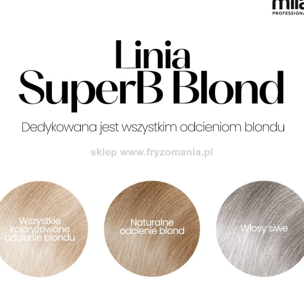Mila Professional Be Eco SuperB Blond Szampon do włosów blond, neutralizujący żółte odcienie 250ml