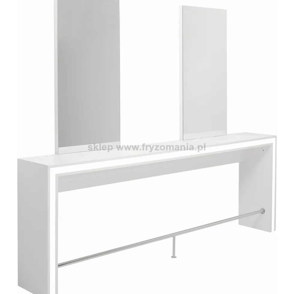 Mila Show II konsoleta fryzjerska dwustanowiskowa, płyta laminowana