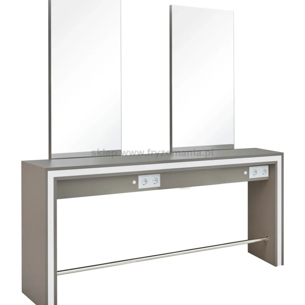 Mila Show II konsoleta fryzjerska dwustanowiskowa, płyta laminowana