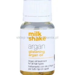 Milk Shake Argan Glistening Oil Olejek arganowy do włosów dodający blasku 10ml