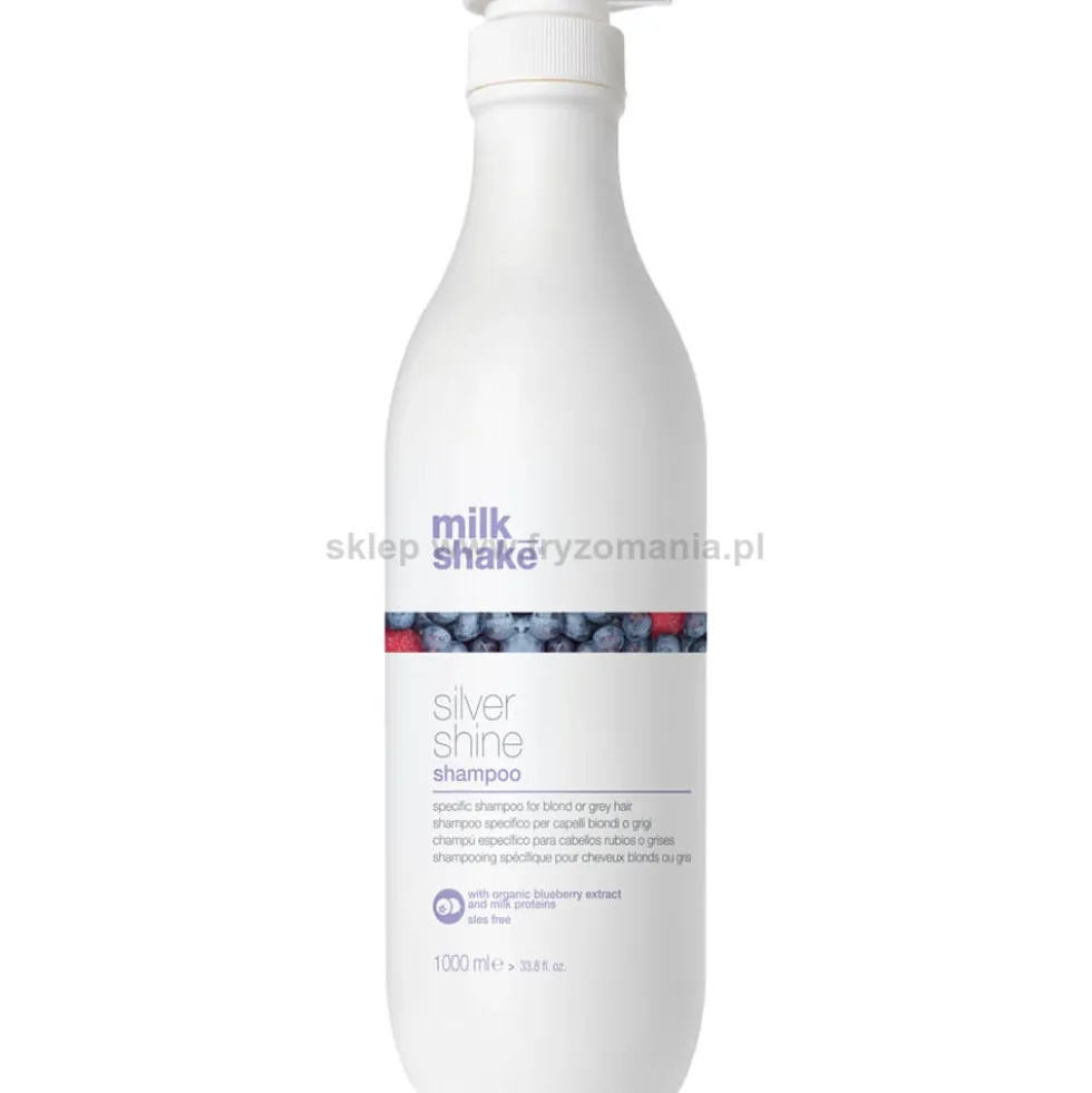 Milk Shake Silver Shine Szampon do włosów blond i siwych neutralizujący żółte odcienie 1000ml