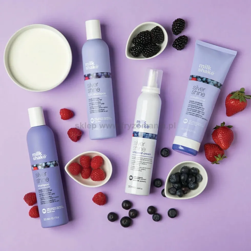 Milk Shake Whipped Cream Silver Shine Pianka, odżywka do włosów blond i siwych 200ml
