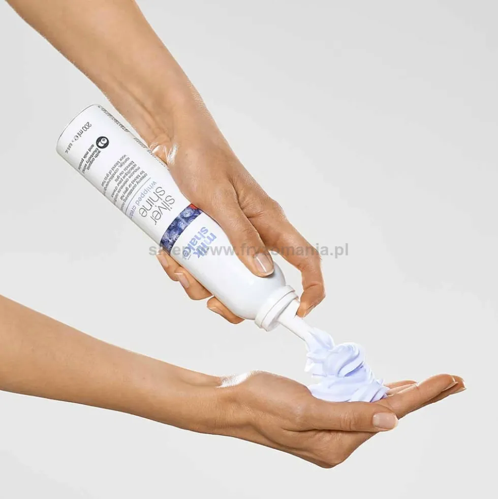 Milk Shake Whipped Cream Silver Shine Pianka, odżywka do włosów blond i siwych 200ml