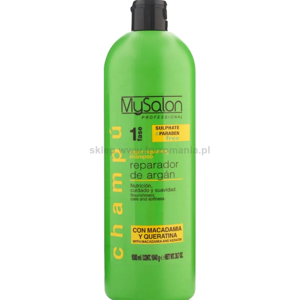 MySalon Professional Reparador De Argan, szampon regenerujący do włosów 1000ml