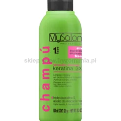 MySalon Professional 3X Keratina, szampon regenerujący do włosów na bazie keratyny 500ml