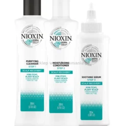 Nioxin Scalp Recovery zestaw przeciwłupieżowy szampon 200ml, odżywka 200ml, serum 100ml