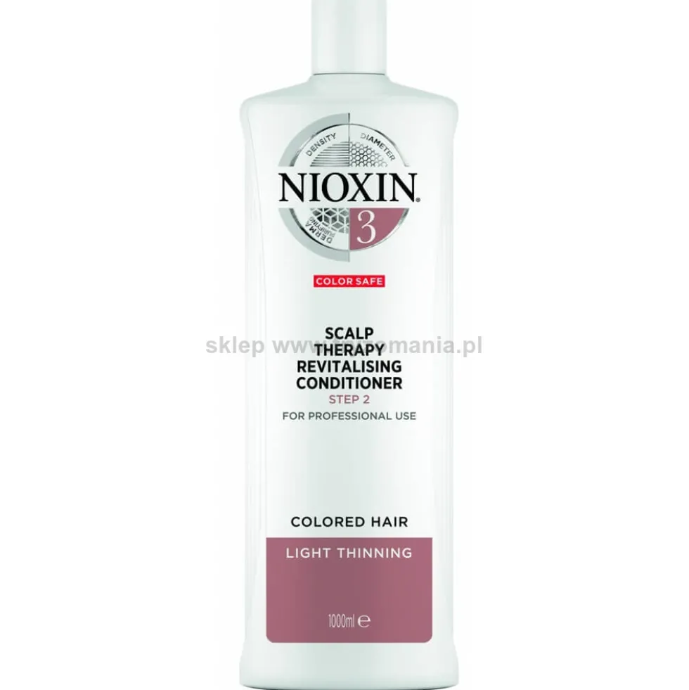 Nioxin System 3 odżywka rewitalizująca do włosów farbowanych 1000ml