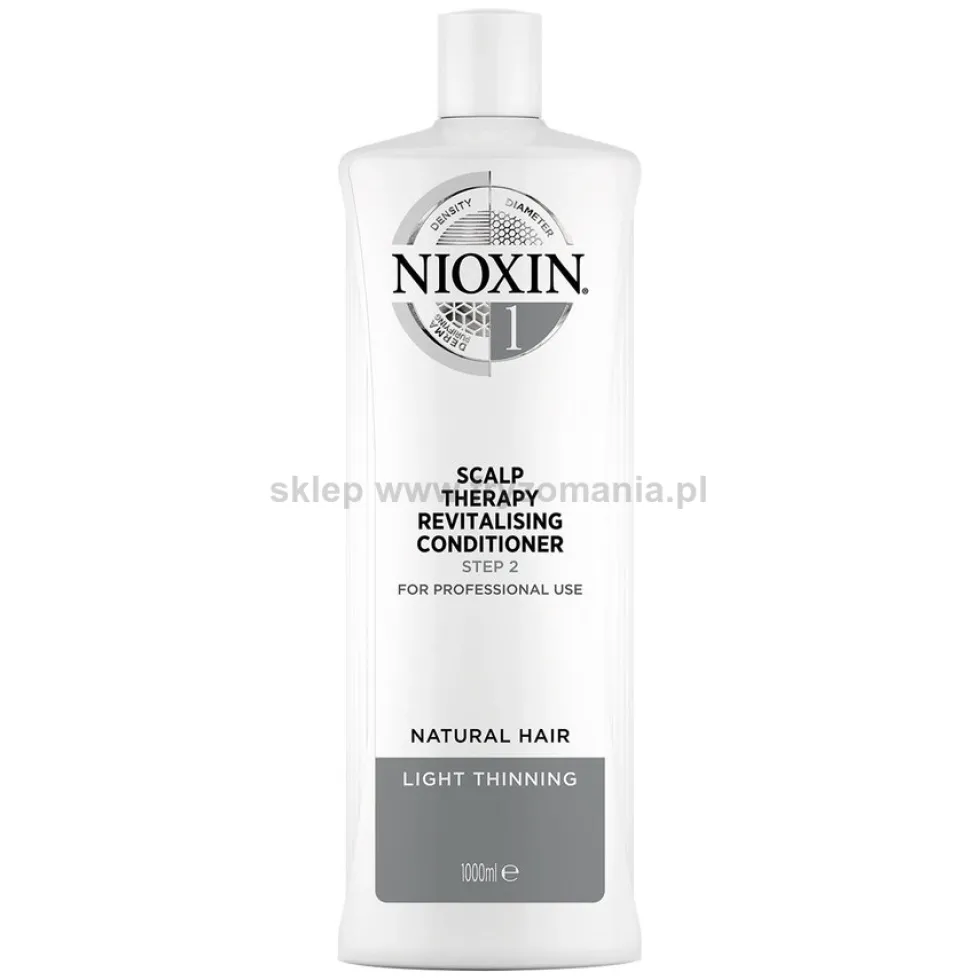 Nioxin System 1 odżywka rewitalizująca do włosów naturalnych przerzedzonych 1000ml