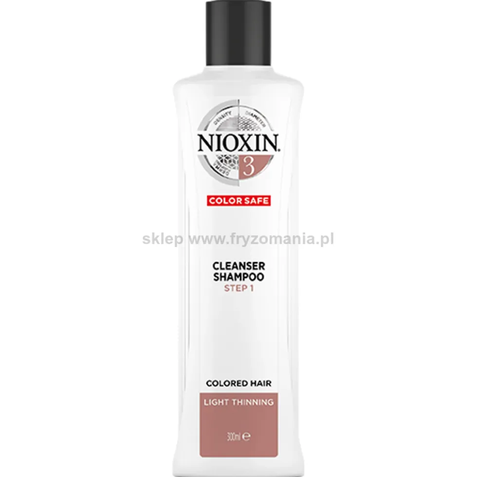 Nioxin System 3 szampon oczyszczający do włosów farbowanych 300ml