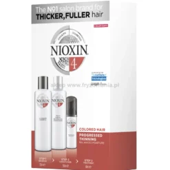 Nioxin System 4 zestaw przeciw wypadaniu włosów farbowanych, szampon 150ml, odżywka 150ml, kuracja 50ml