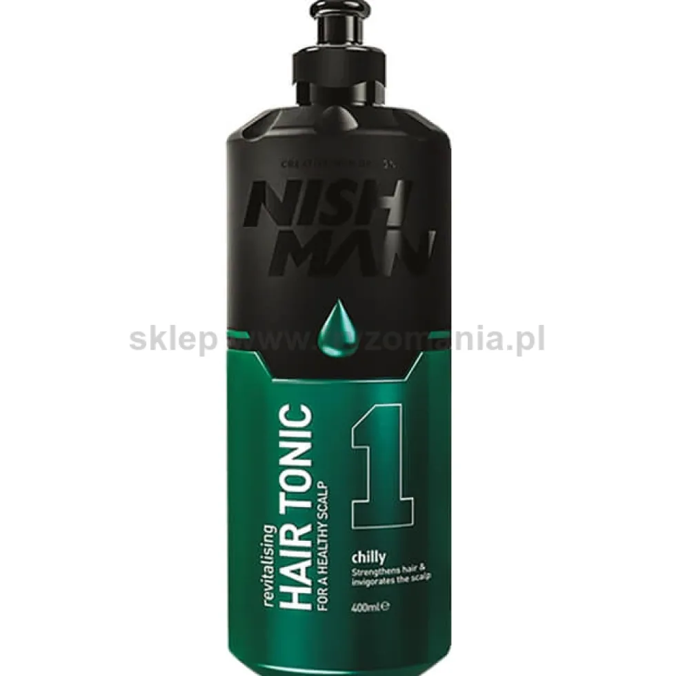 Nishman Chilly Revitalising Tonik rewitalizujacy do włosów dla mężczyzn 400ml