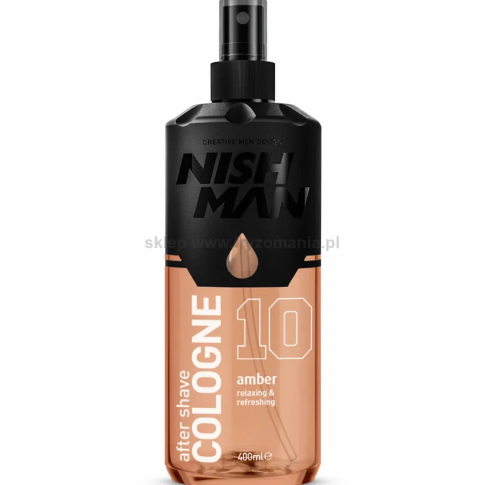 Nishman Cologne After Shave Amber 10 Woda kolońska po goleniu dla mężczyzn 400ml