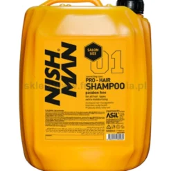 Nishman Pro-Hair No.01 Salon Size - zestaw do salonu fryzjerskiego / barberskiego szampon i odżywka dla mężczyzn 2 x 5000ml