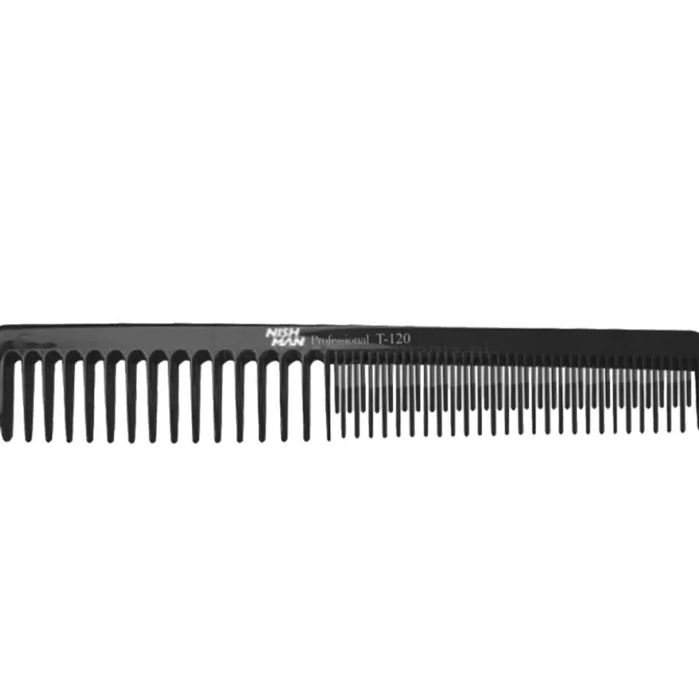 Nishman - zestaw grzebieni barberskich do strzyżenia włosów (T-122, T-121, T-120, T-125)