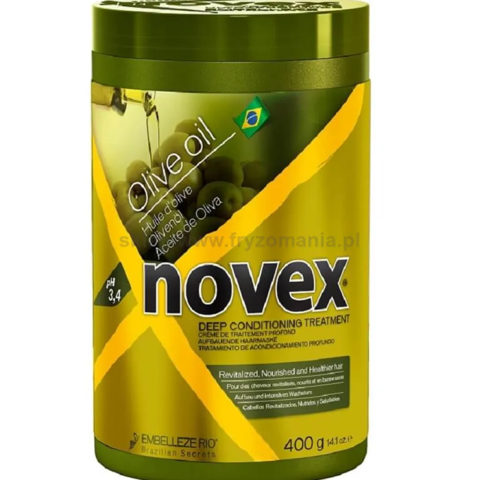 Novex Olive Oil maska do słabych, suchych i łamliwych włosów 400g