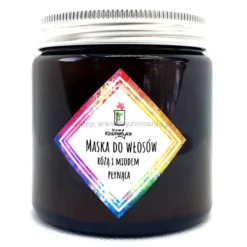 Nowa Kosmetyka Różą i Miodem Płynąca Maska do włosów nawilżająco-wygładzająca 120ml