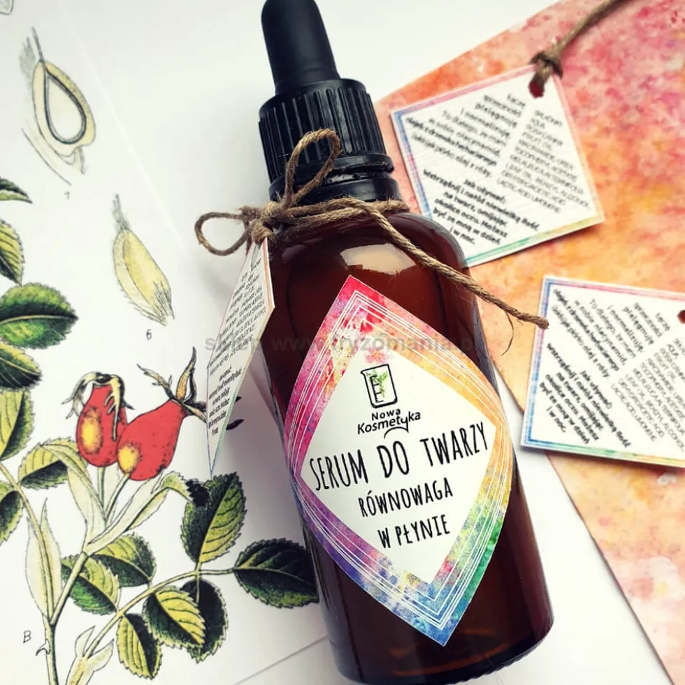 Nowa Kosmetyka Równowaga w Płynie Serum pielęgnacyjne z dziką różą do twarzy 50g