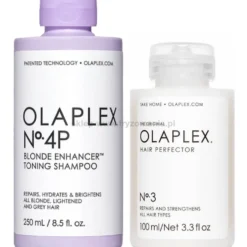 Olaplex 3 4P Repair and strengthens - zestaw do regeneracji włosów blond szampon 250ml i kuracja 100ml