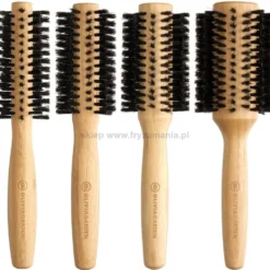Olivia Garden Bamboo Touch Blowout Boar Szczotka do modelowania włosów, rozmiary 15, 20, 30, 40mm