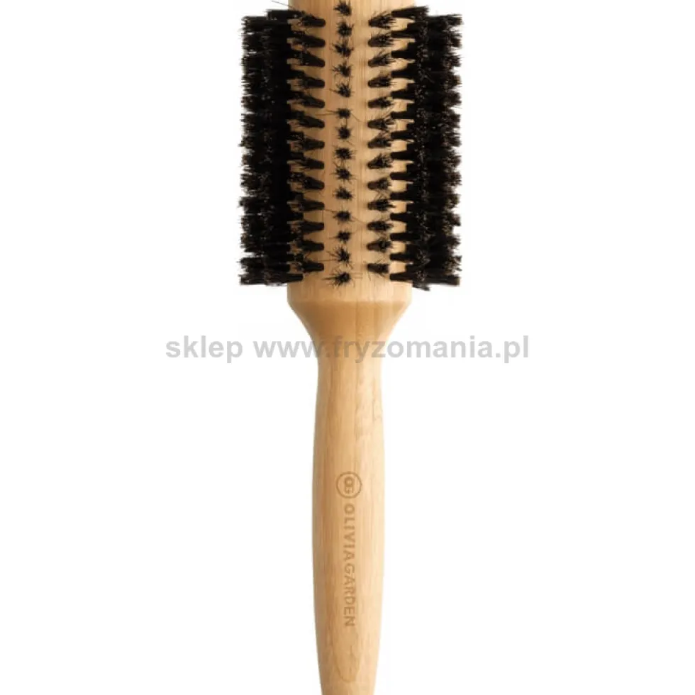 Olivia Garden Bamboo Touch Blowout Boar Szczotka do modelowania włosów, rozmiary 15, 20, 30, 40mm