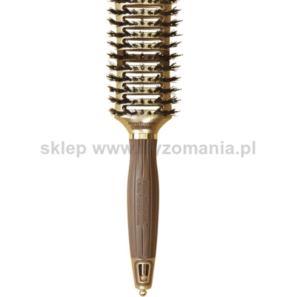 Olivia Garden Display NANO CONTOUR VENT Zestaw szczotek z jonizacją 16 szt.