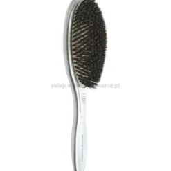 Olivia Garden Expert Care Oval Boar Szczotka do rozczesywania włosów srebrna