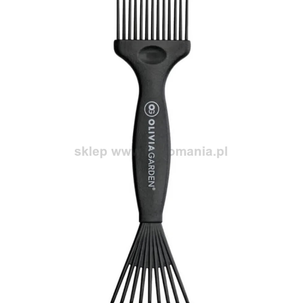 Olivia Garden Mini Przyrząd do czyszczenia szczotek z wytrzymałego materiału czarny