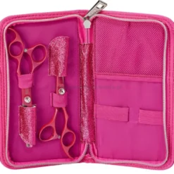 Olivia Garden SilkCut Pink Zestaw nożyczki 5.75" + degażówki 6.35"