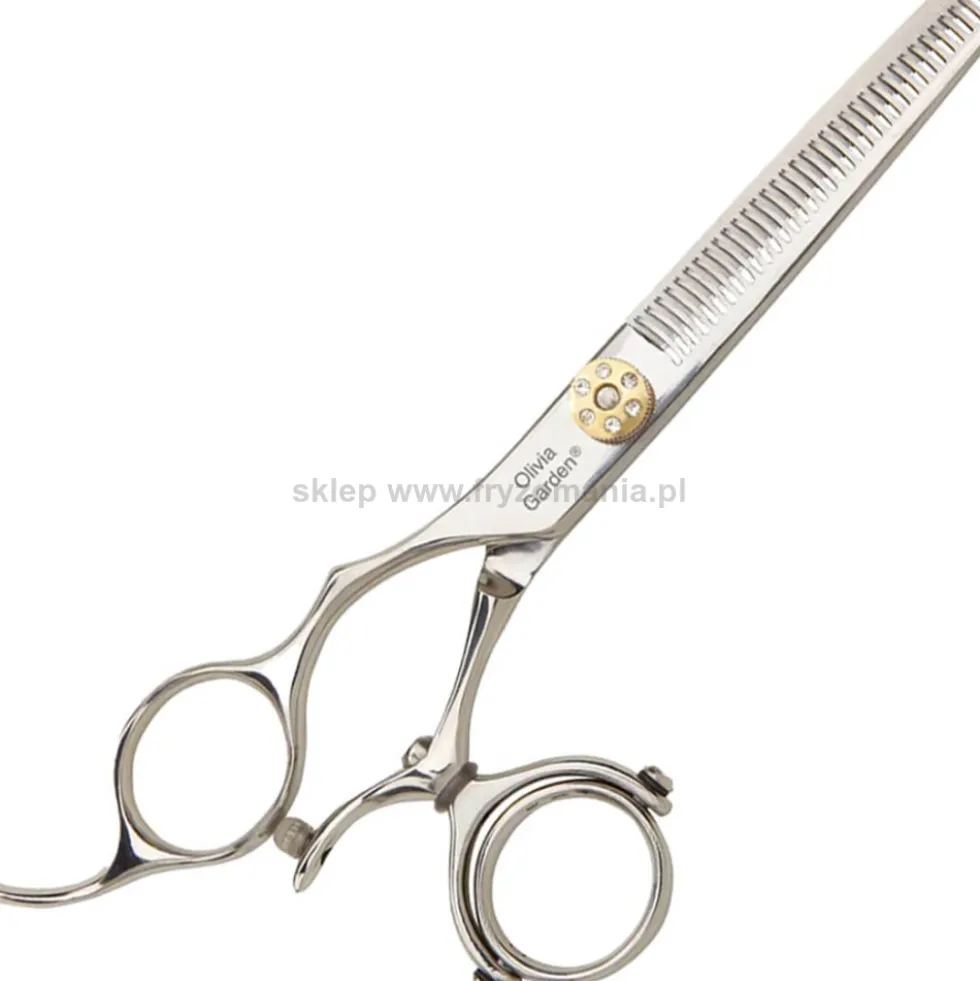 Olivia Garden SwivelCut Left Degażówki fryzjerskie dla leworęcznych 6.35"
