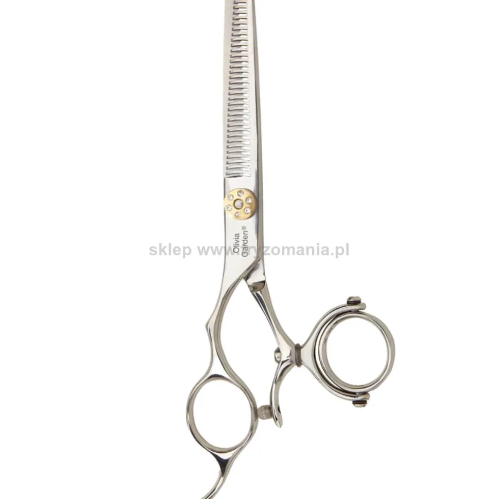 Olivia Garden SwivelCut Left Degażówki fryzjerskie dla leworęcznych 6.35"