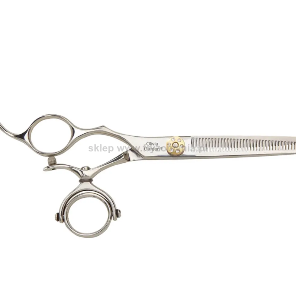 Olivia Garden SwivelCut Left Degażówki fryzjerskie dla leworęcznych 6.35"