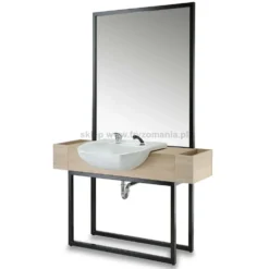 Panda Crudo Konsoleta barber w stylu loftowym, płyta laminowana