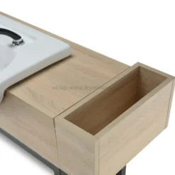 Panda Crudo Konsoleta barber w stylu loftowym, płyta laminowana