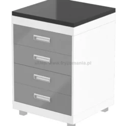 Panda D-60 Labor / Szafka dolna z szufladami do salonu fryzjerskiego, płyta fornir