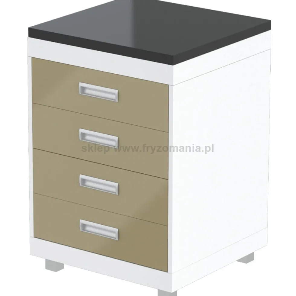 Panda D-60 Labor / Szafka dolna z szufladami do salonu fryzjerskiego, płyta laminat