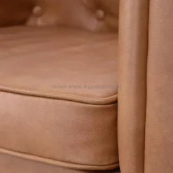Panda DUKE, fotel fryzjerski w stylu Chesterfield