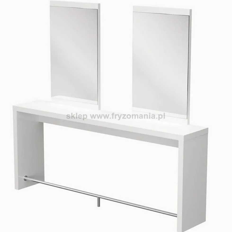 Panda OMEGA 2, konsoleta podwójna do salonu fryzjerskiego, płyta laminowana