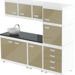 Panda WE-100 Ekspozytor / Szafka wisząca do salonu fryzjerskiego, płyta laminat