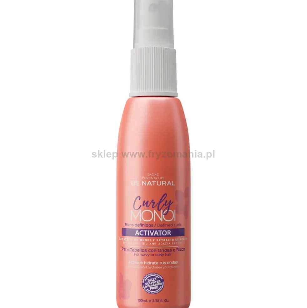Placenta Life Curly Monoi Aktywator skrętu do włosów kręconych i falowanych 100ml