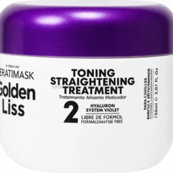 Placenta Life Golden Liss - zestaw do prostowania włosów blond i rozjaśnianych szampon 30ml, maska 150ml i odżywka 30g