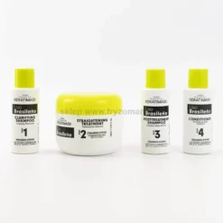 Placenta Life Keratimask Liso Brasileno, Be Natural Argan - zestaw do keratynowego prostowania włosów 240ml